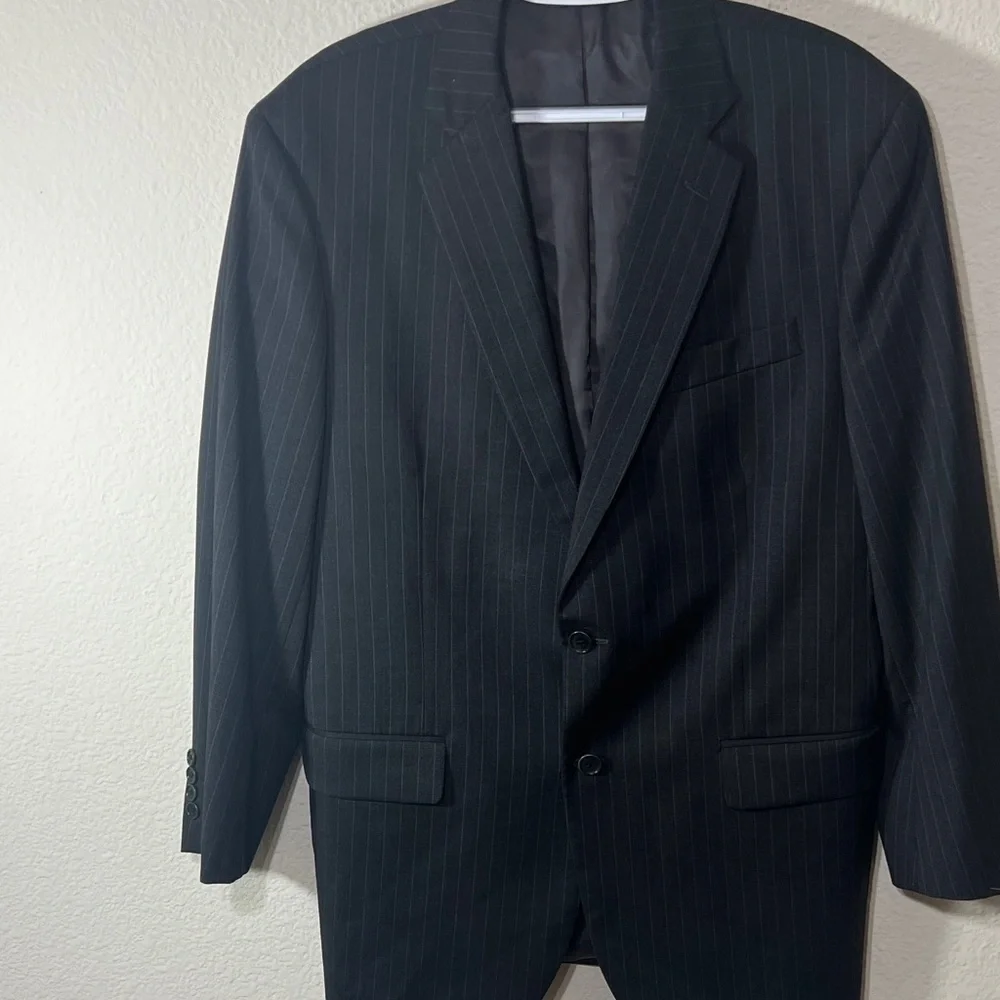 Brooks Brothers 1818 Madison Men pinstripe 100% Wool Blazer Sport Coat Jacket 42